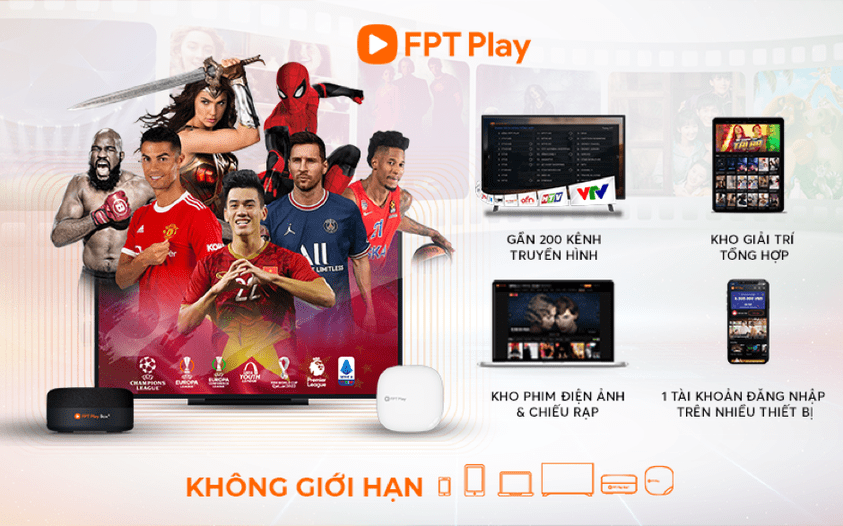 Đăng ký tài khoản ứng dụng fpt play cho pc sẽ xem trên được nhiều thiết bị khác