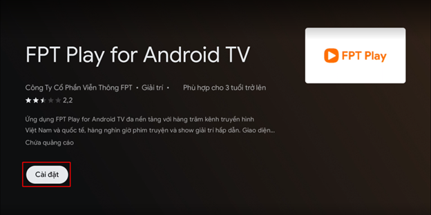 Hướng dẫn Tải FPT Play Android TV apk